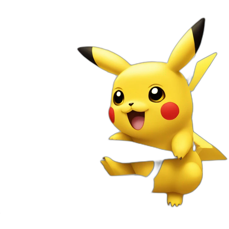 Pikachu on a plane emoji