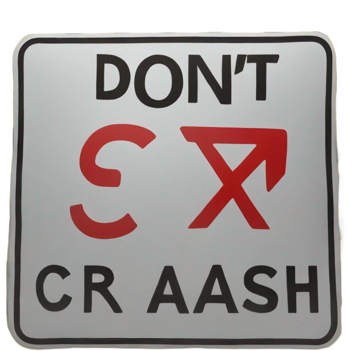 Don’t crash out sign  emoji