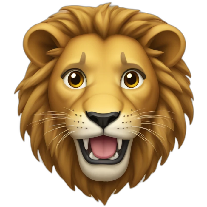 lion qui mange emoji
