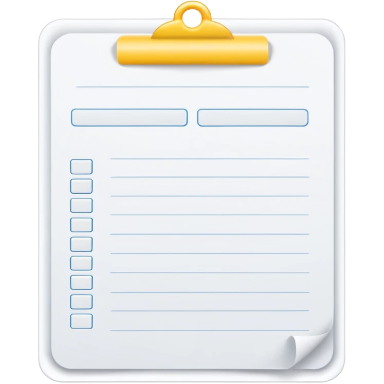test completion sheet emoji