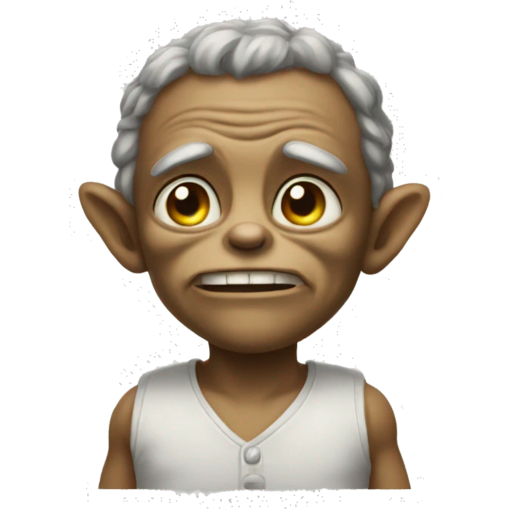 a short but smart gremlin emoji