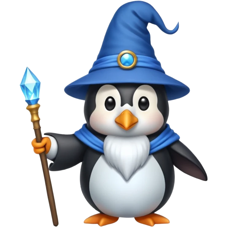Penguin Wizard emoji