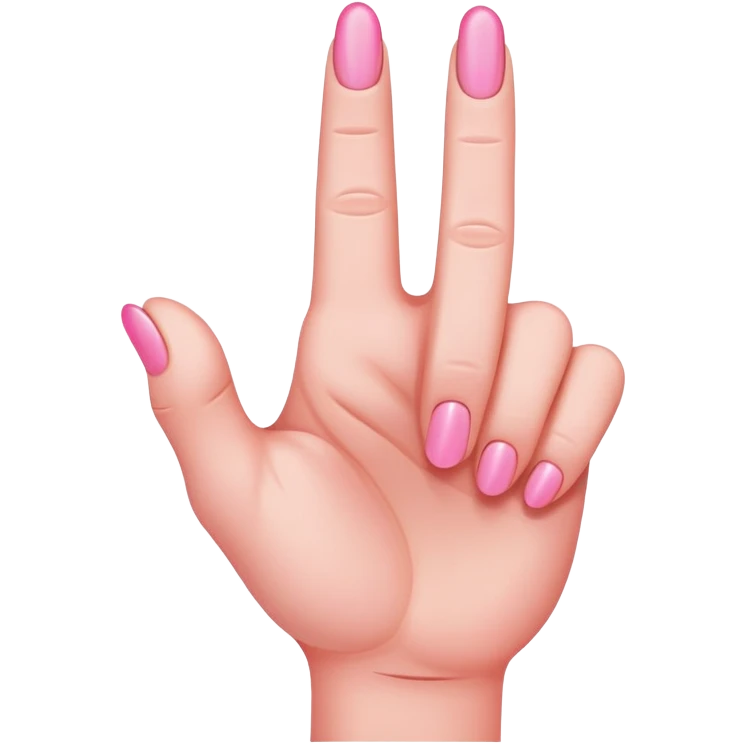 pink middle finger emoji