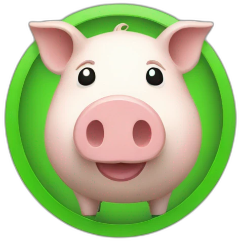 green trader piggy emoji