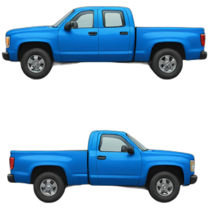 blue truck emoji