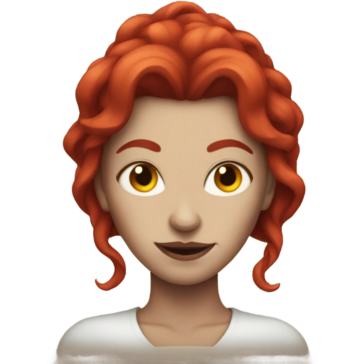Demon woman with red hair  emoji