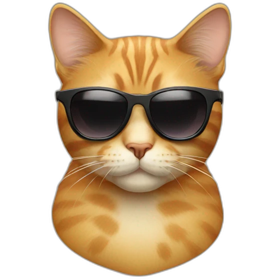 Cat with sunglasses emoji