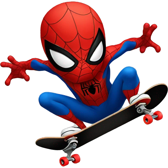 Skateboarding Spider-Man  emoji