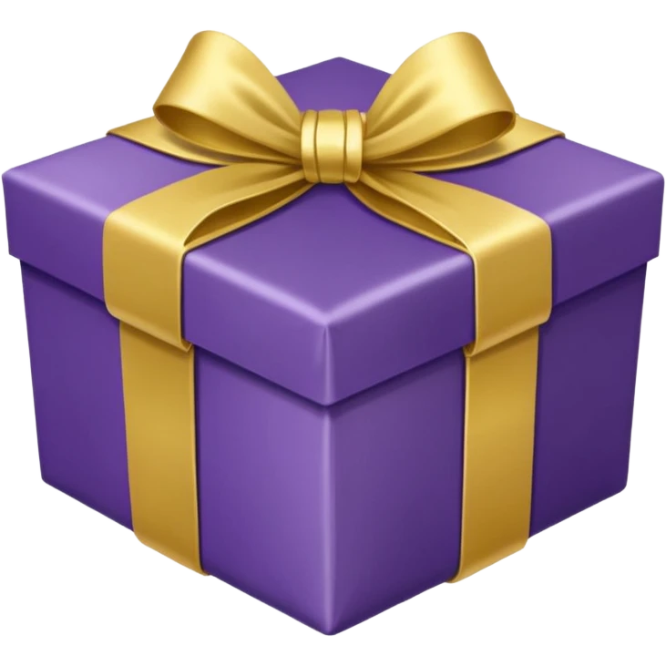 purple noel giftbox emoji
