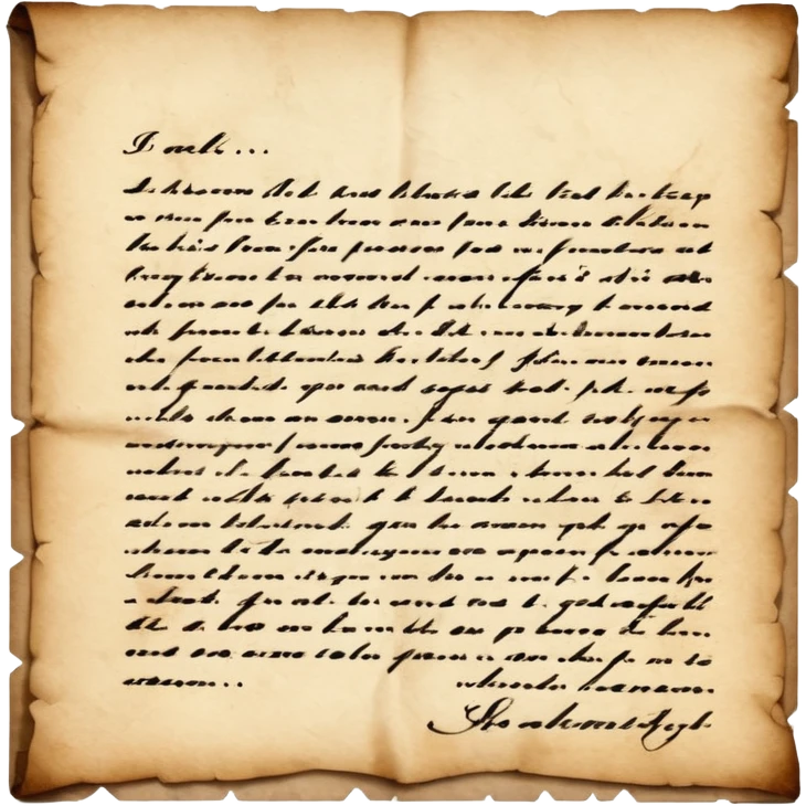 handwritten letter emoji