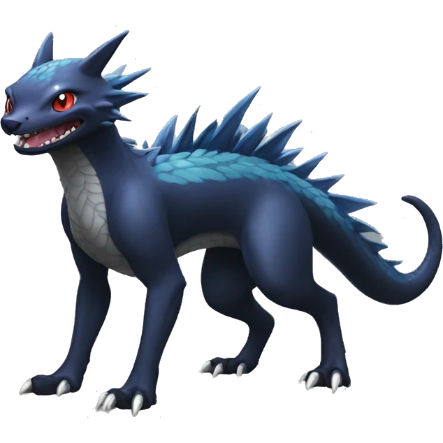 Cool Cute Nargacuga-Fakémon full body emoji