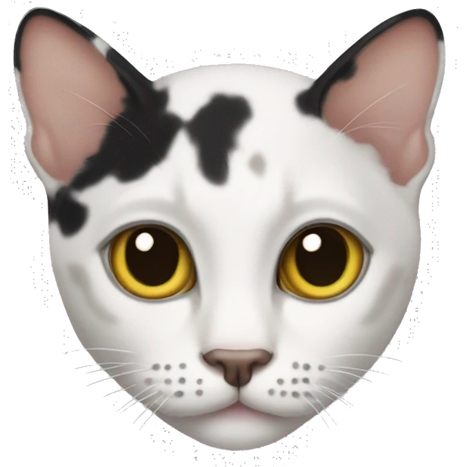 vitiligo cat emoji