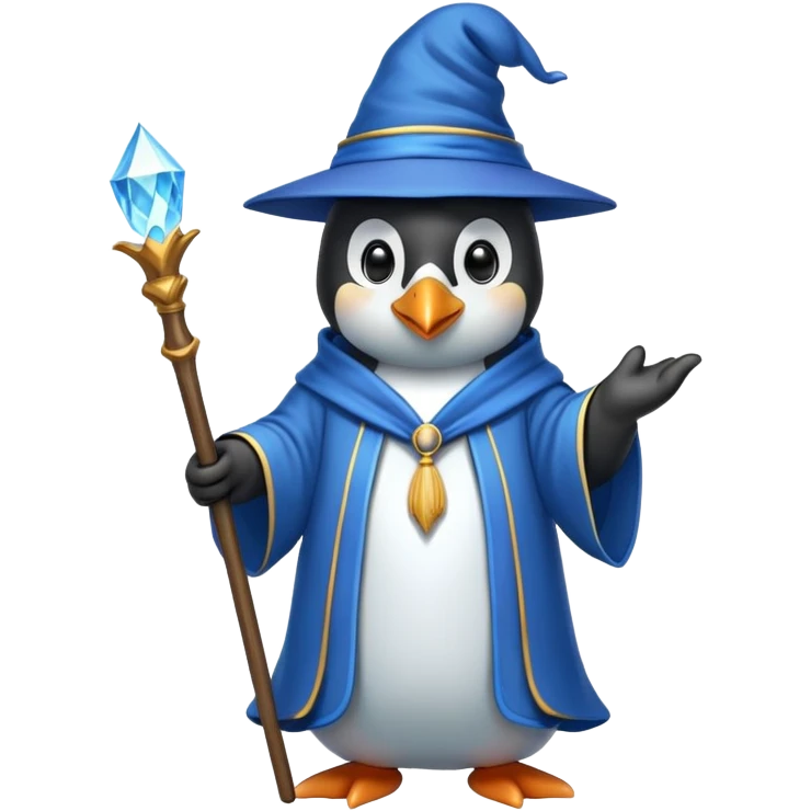 Penguin Wizard emoji