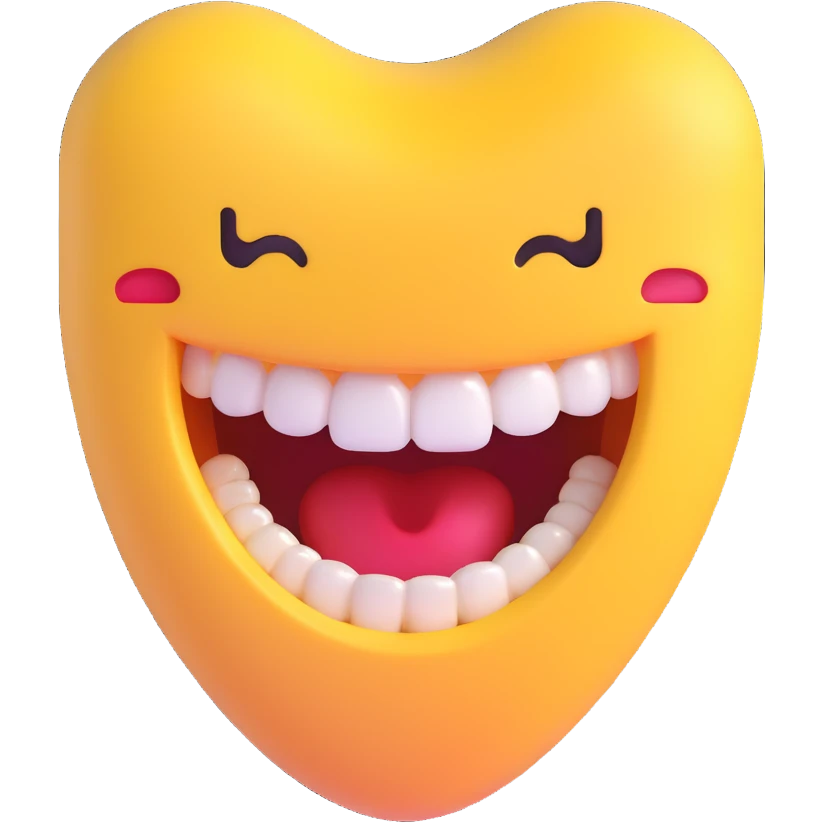 cartoon sticker of a gritting teeth emoji, colorful and cheerful style, no text, suitable for WhatsApp and Instagram, transparent background emoji