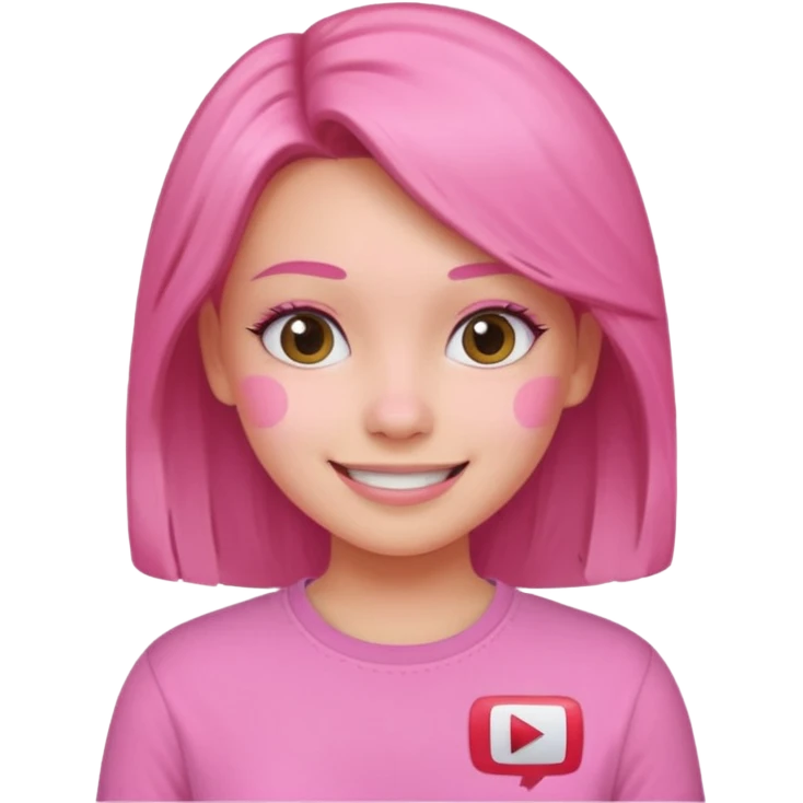 pink girly youtube emoji