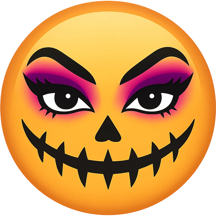 Halloween slay emoji, remove background emoji