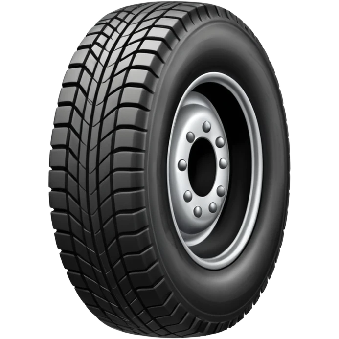 semi tire with a 2 in the center emoji