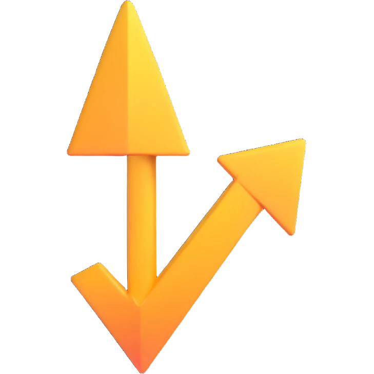 arrow pointing up with upgrade icon emoji