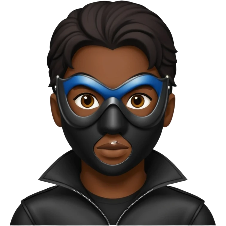 bdsm slave leather mask emoji