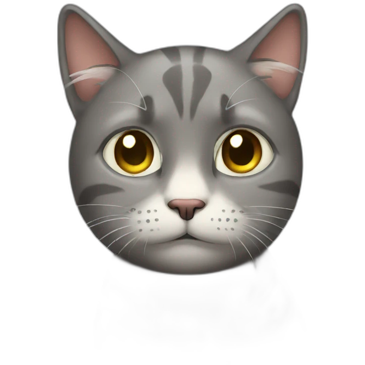 A sad cat emoji