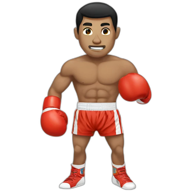 Thai boxer emoji