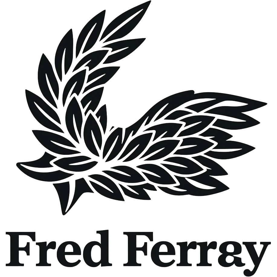 Logo tip Fred perry black and white emoji