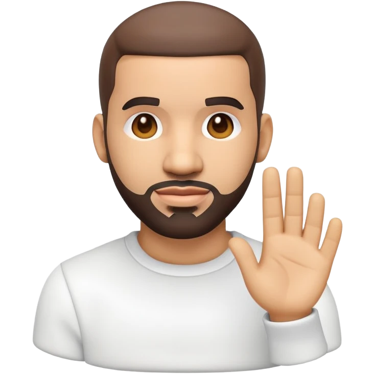 Create a 3d style emoji of Drake the Artist emoji