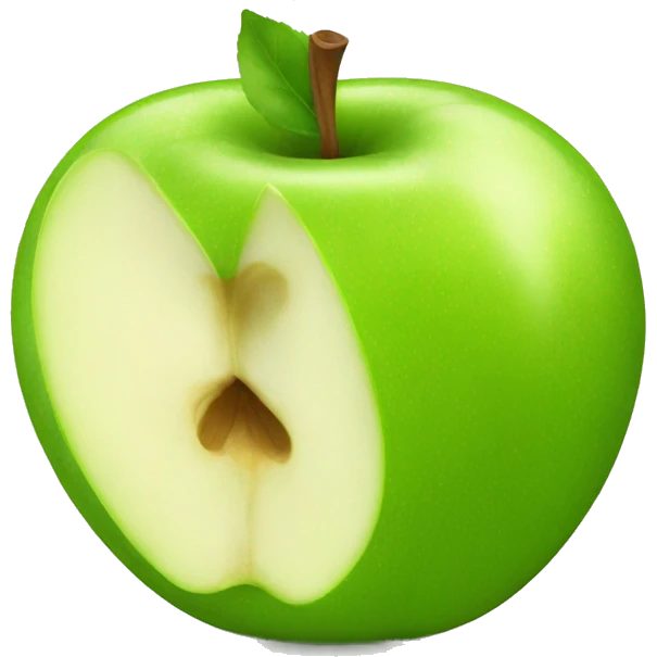 green apple emoji