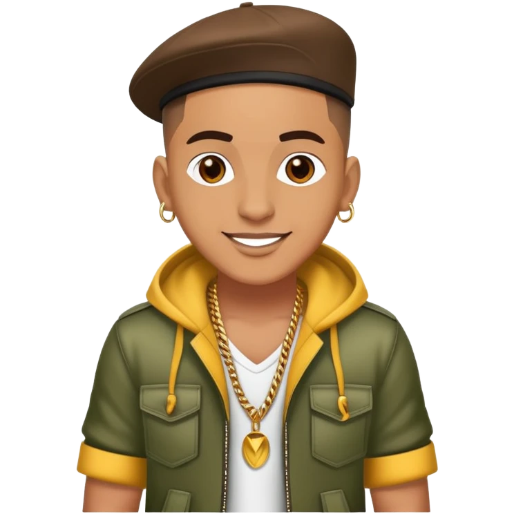 Happy Reggaeton Music Singer emoji
