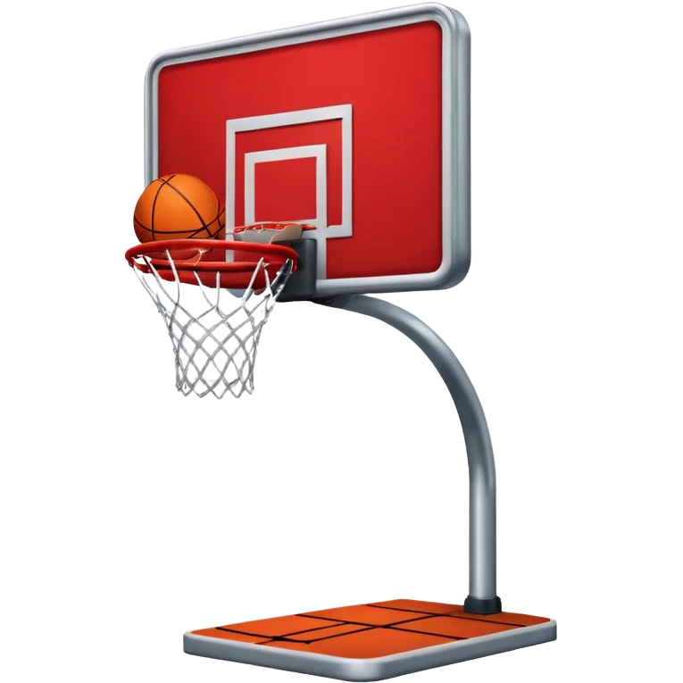 red basketball rack emoji
