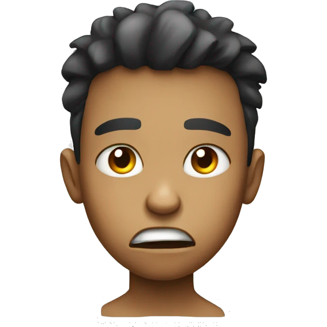 Boy with angry  emoji