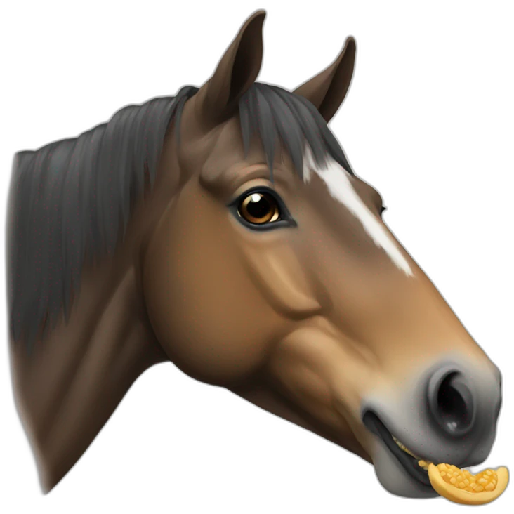 horse eating emoji