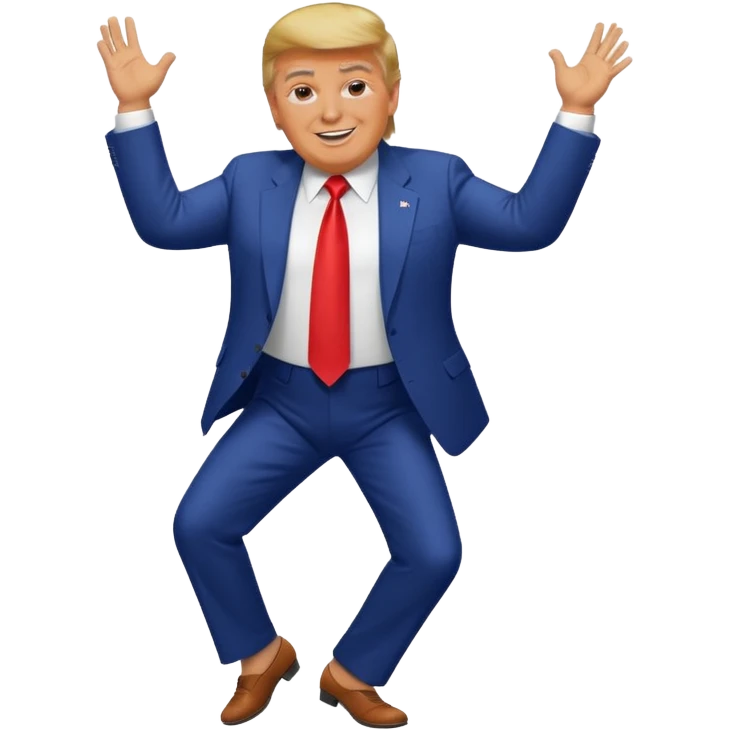 Donald Trump bailando emoji