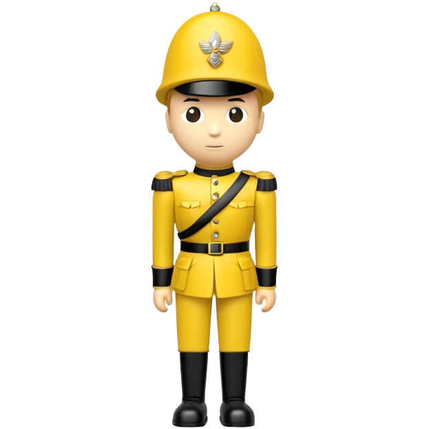 yellow plastic toy soldier emoji