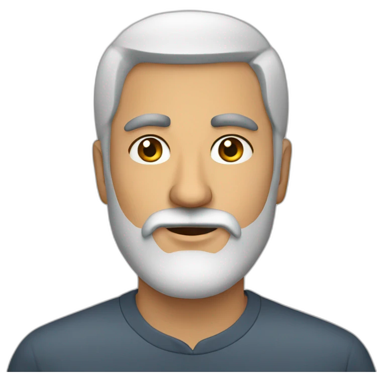 Azerbaijanian man with beard emoji