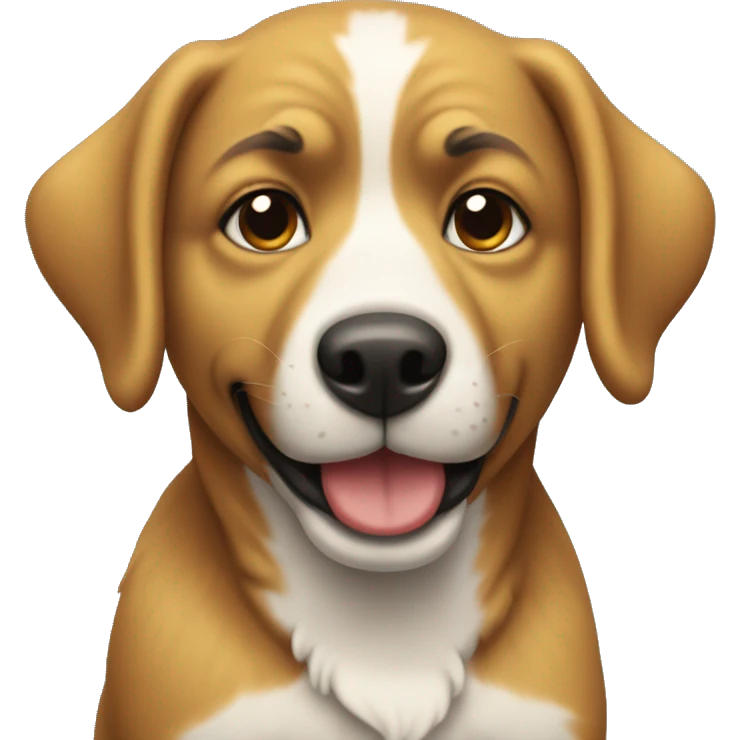 Perro pistiando  emoji