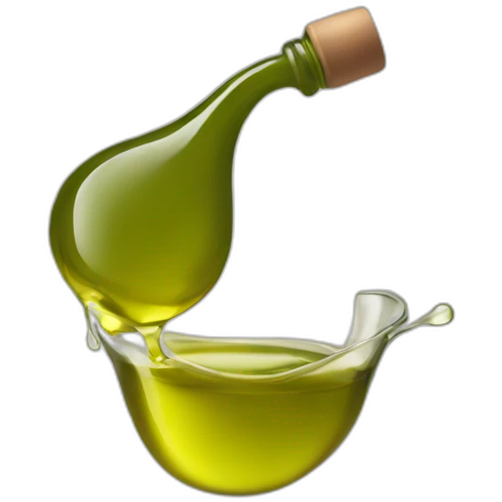Olive oil pouring bottle emoji