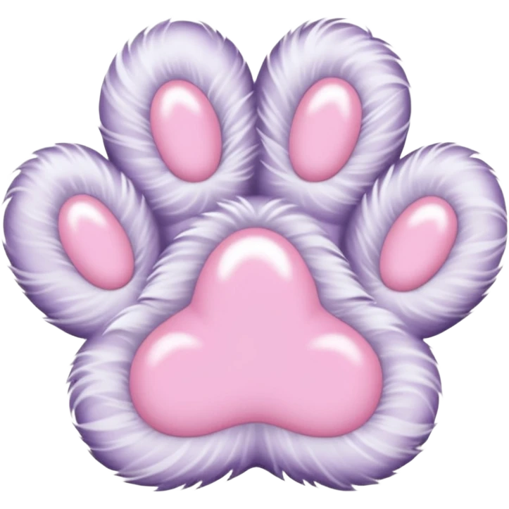 a very light pale pastel #ffbe8c pawprint emoji