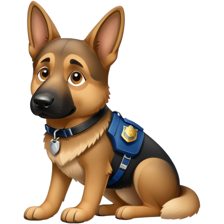 police dog K9 emoji