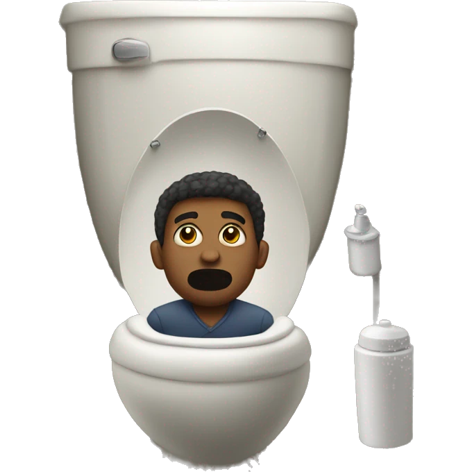 Man in a toilet emoji