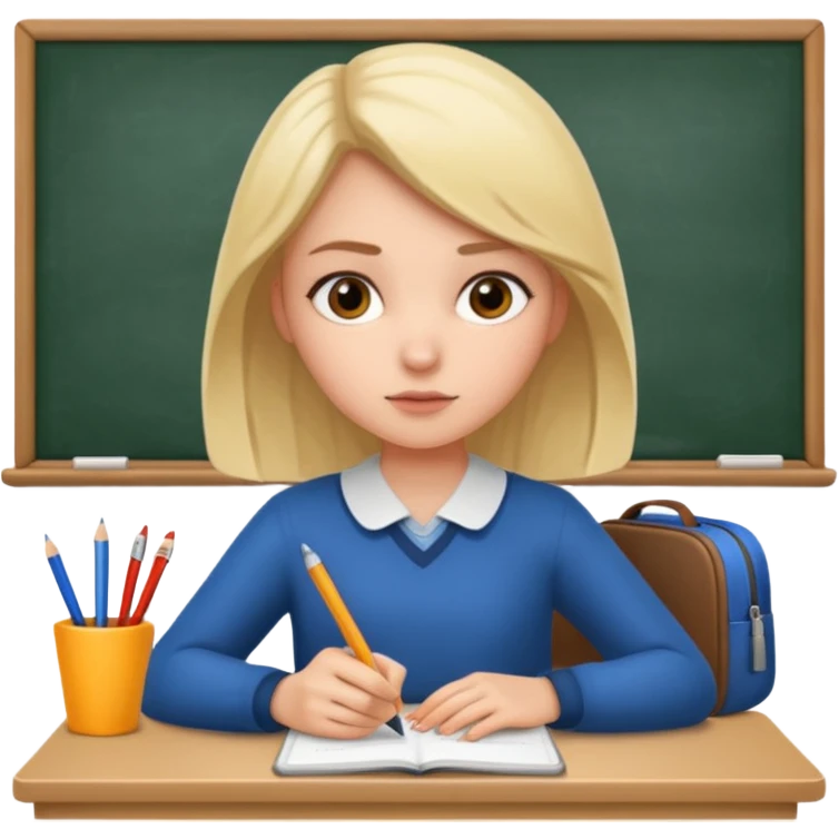 girl taking notes emoji