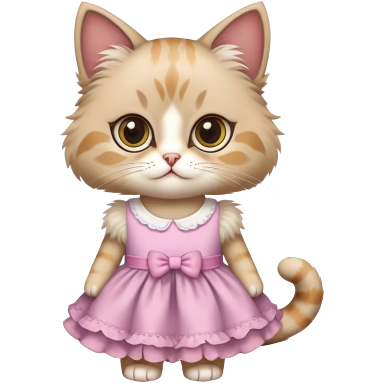 Cats with dress emoji