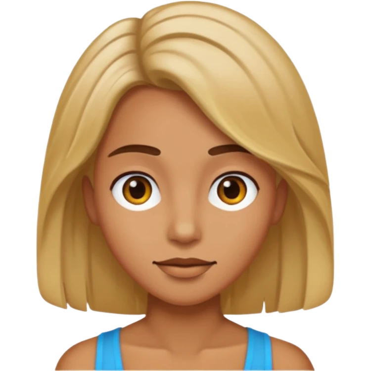 person living in desert just face, hair showing, different colors emoji