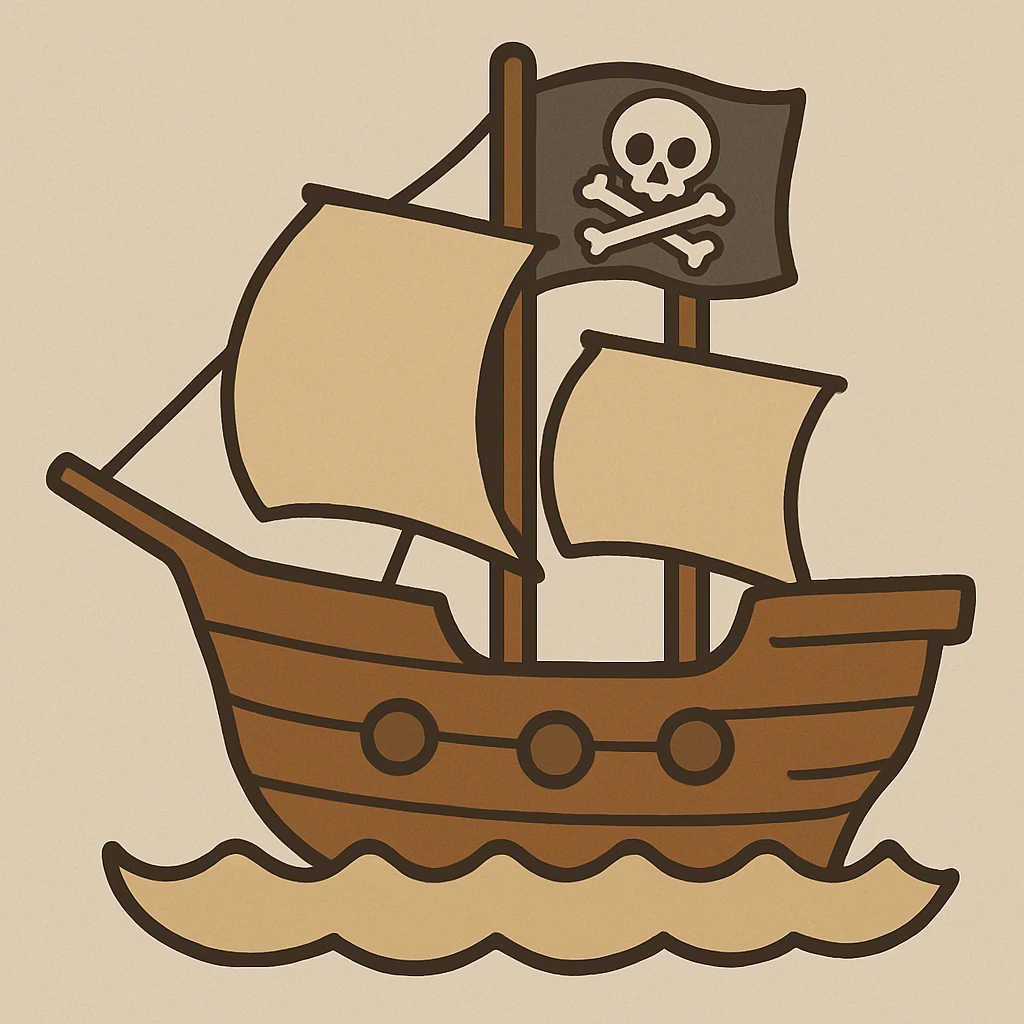 pirate ship emoji