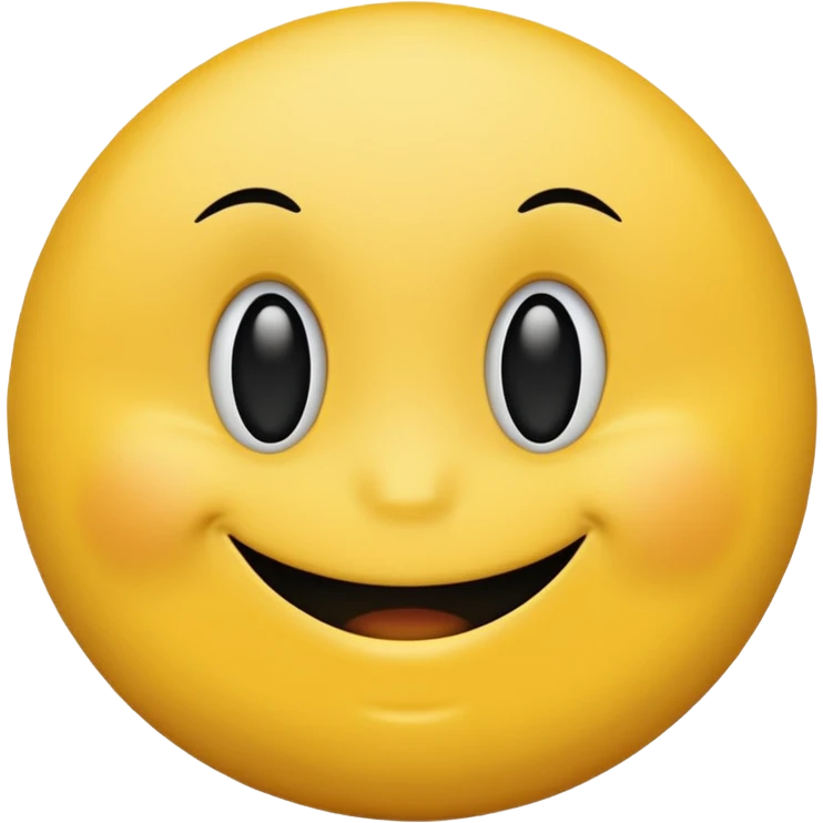 Smiley face (yellow circle) with a bump black on chin that’s cool! emoji