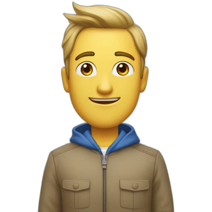 Колдун в синем колпаке пьёт пиво emoji