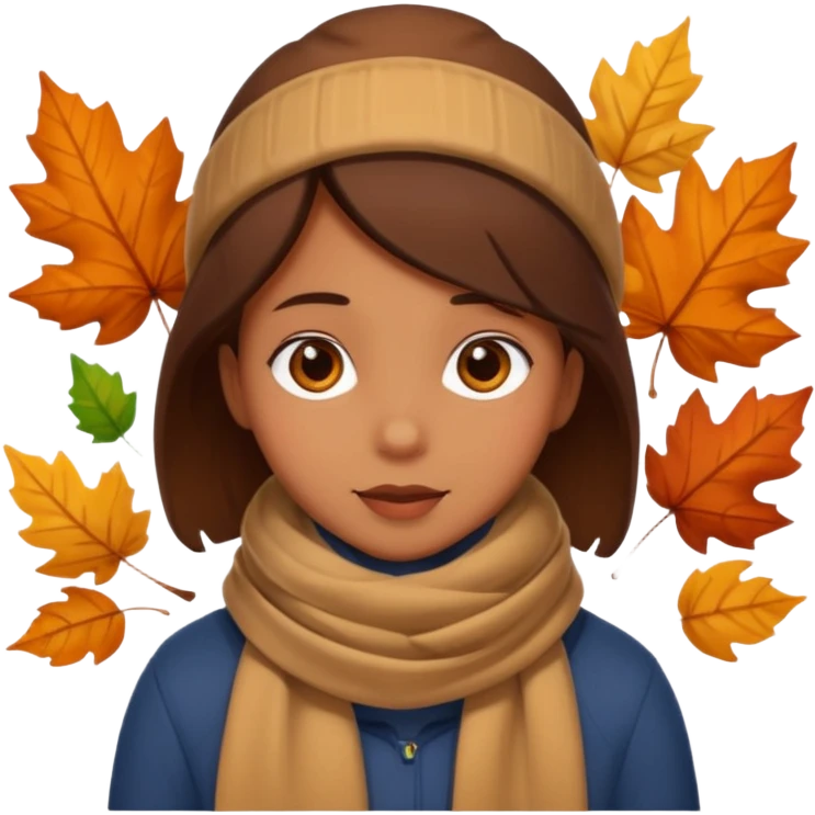 Cute Brown automne emoji