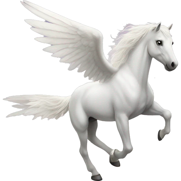 white horse with wings emoji