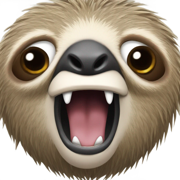 angry sloth emoji