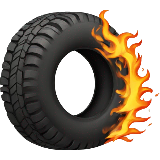tire on fire emoji